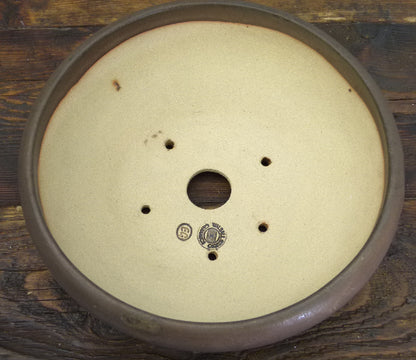 Round Glazed Bonsai Pot by Walsall Studios - Used