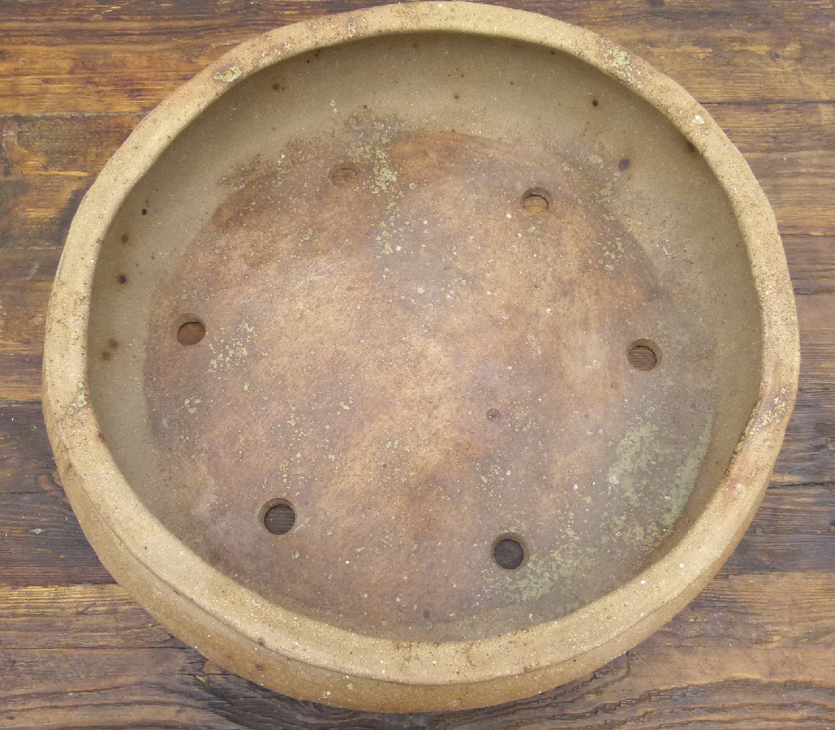 Round Nanban Bonsai Pot By Bryan Albright 18" - Used