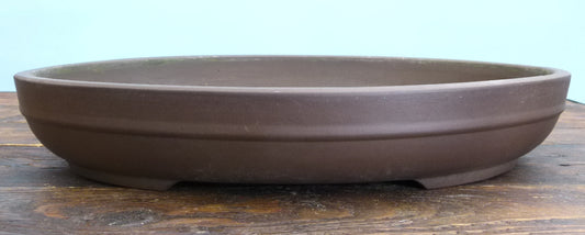 Oval Unglazed Bonsai Pot 16" - Used