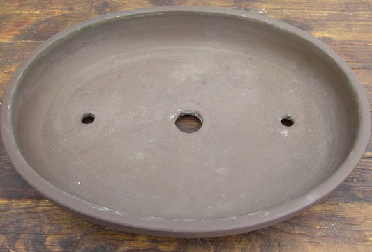 Oval Unglazed Bonsai Pot 16" - Used