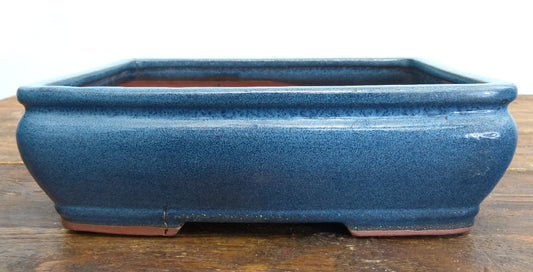 Rectangular Glazed Bonsai Pot 9.5" -  Used