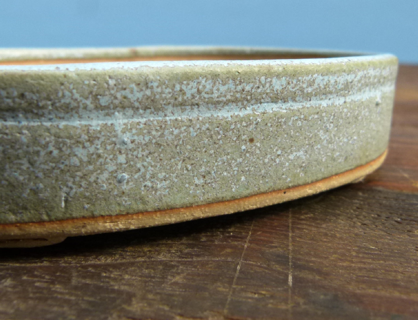 Handmade Oval Glazed Bonsai Pot  - 5"