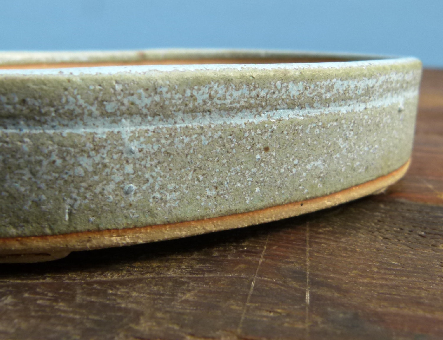 Handmade Oval Glazed Bonsai Pot  - 5"