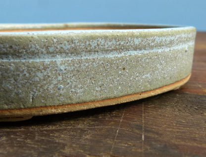 Handmade Oval Glazed Bonsai Pot  - 5"