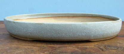 Handmade Oval Glazed Bonsai Pot  - 7"