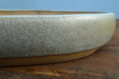 Handmade Oval Glazed Bonsai Pot  - 10"
