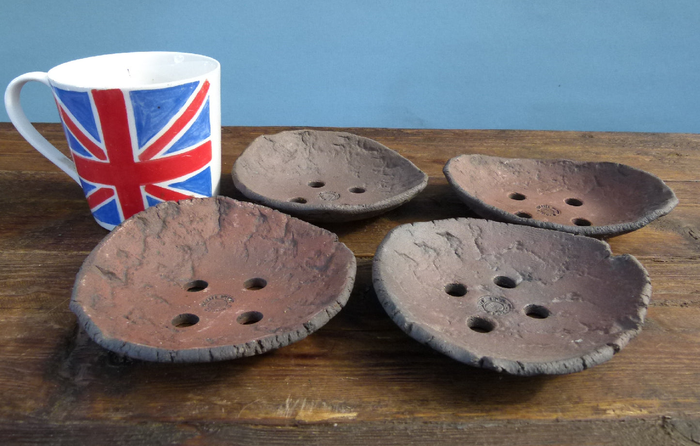 Informal Unglazed Accent Planting Slabs by Walsall Studios x4 - Used