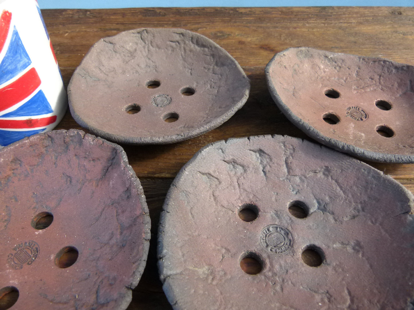 Informal Unglazed Accent Planting Slabs by Walsall Studios x4 - Used