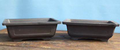 Previously Used Mica Plastic Bonsai Pots X 2 Used