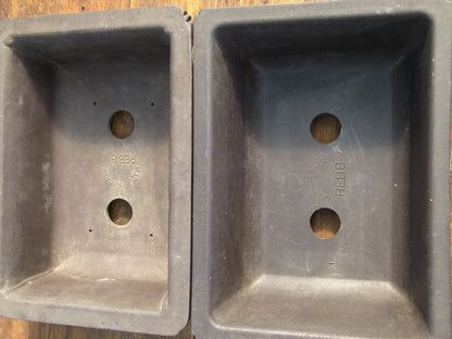 Previously Used Mica Plastic Bonsai Pots X 2 Used