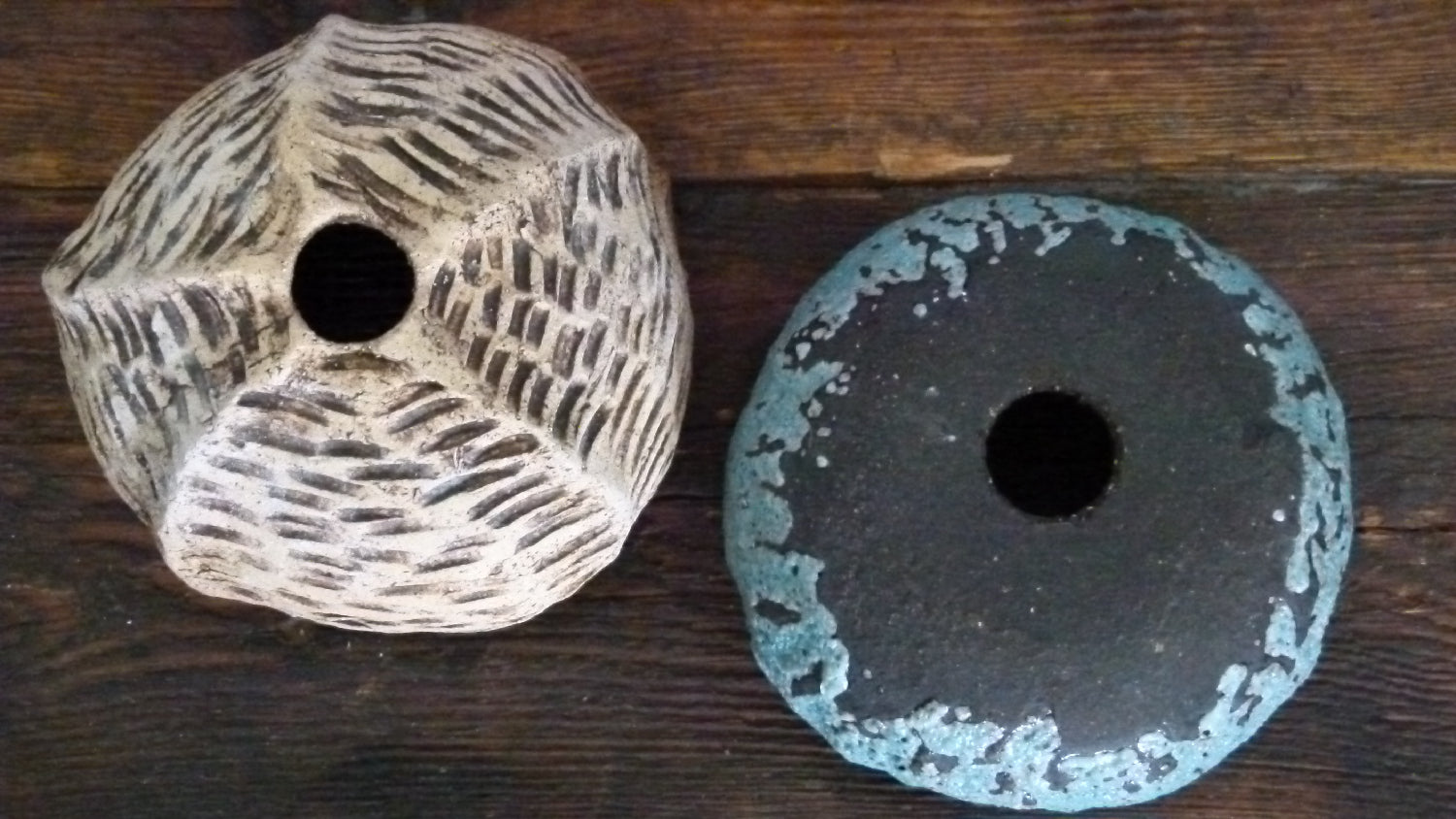 Glazed Informal Bonsai Pots x 2 - Walsall Studios - Used
