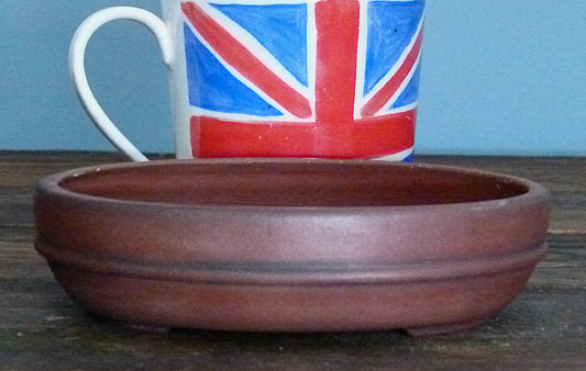 Oval Unglazed Bonsai Pot by Walsall Studios - USED