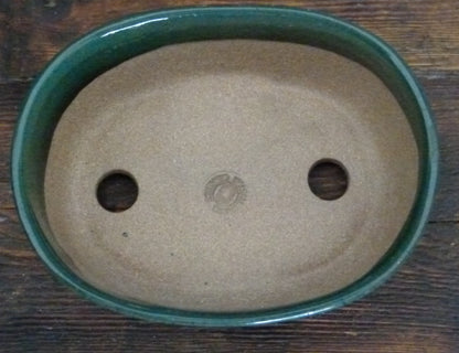 Oval Glazed Bonsai Pot by Walsall Studios - USED