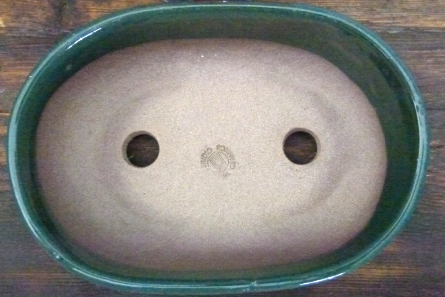 Oval Glazed Bonsai Pot by Walsall Studios - USED