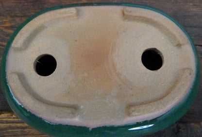 Oval Glazed Bonsai Pot by Walsall Studios - USED