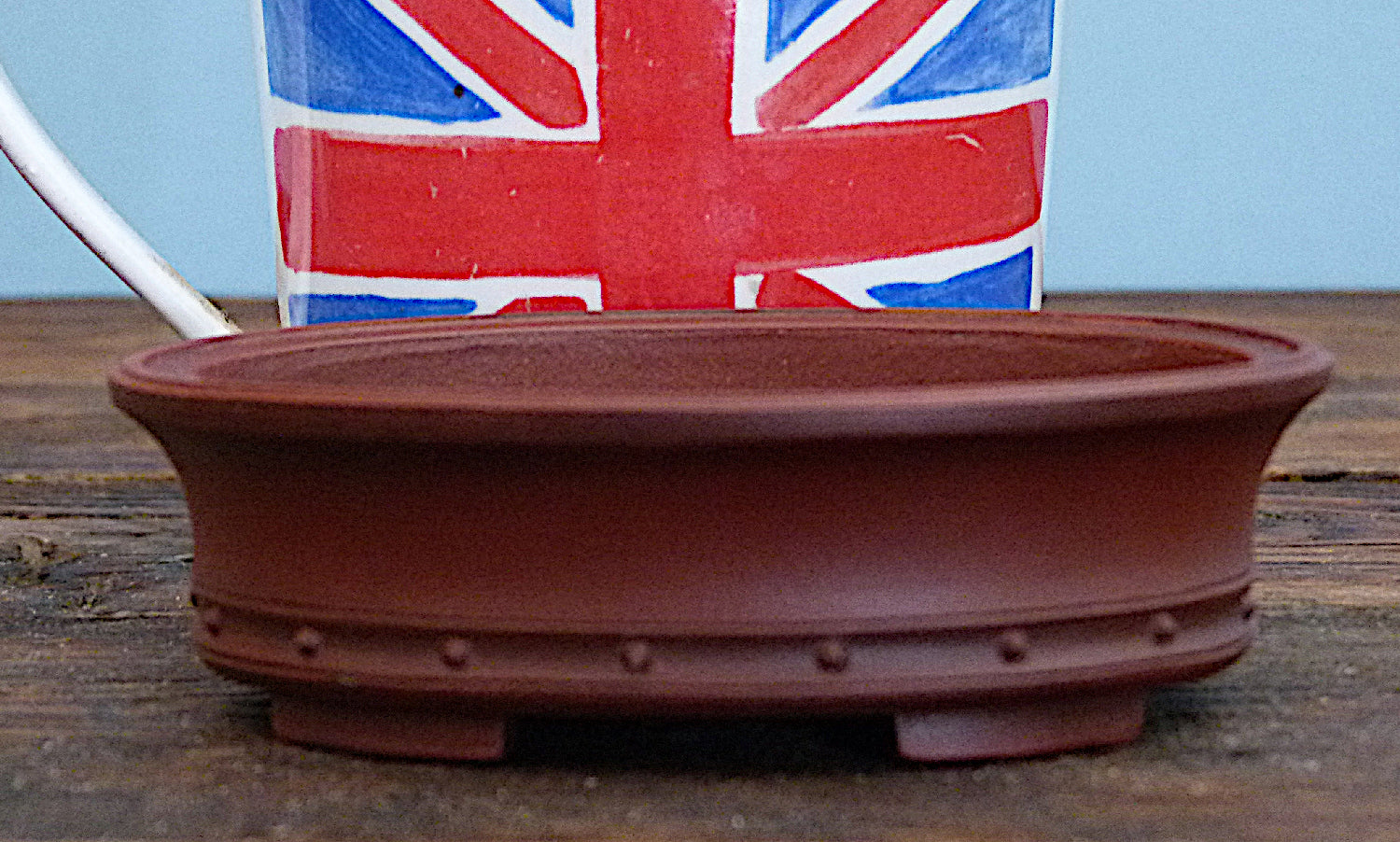 Small Oval Unglazed Bonsai Pot - Used