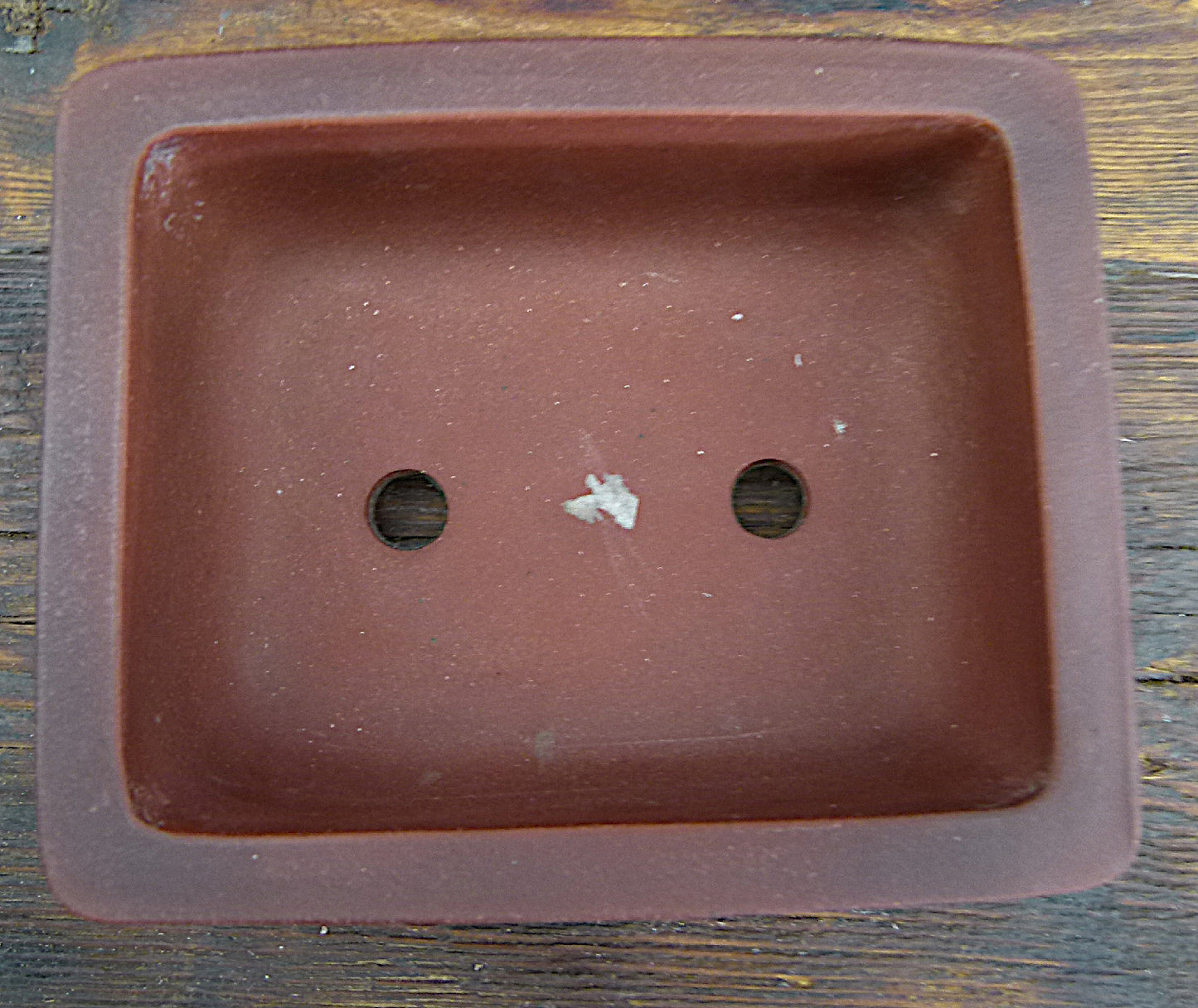 Small Rectangular Unglazed Bonsai Pot - Used