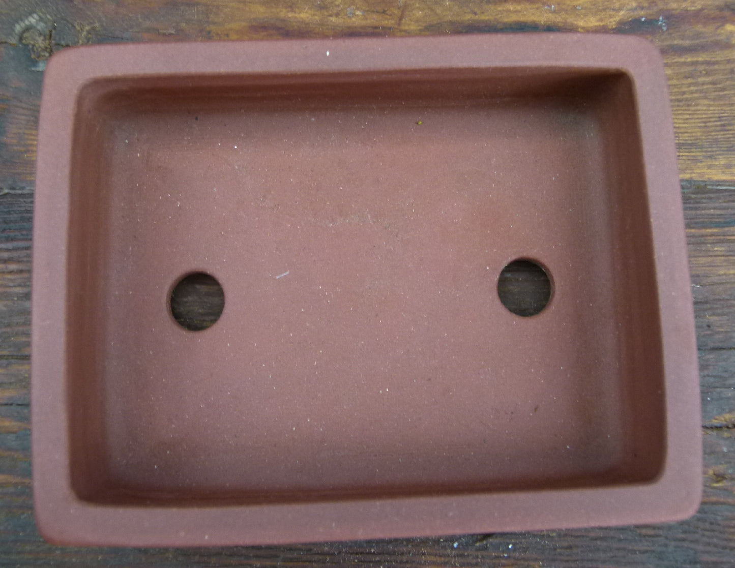 Small Rectangular Unglazed Bonsai Pot - Used