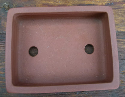 Small Rectangular Unglazed Bonsai Pot - Used