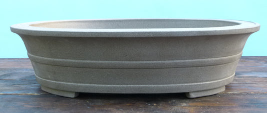 Oval Unglazed Quality Bonsai Pot - 18" - SECOND