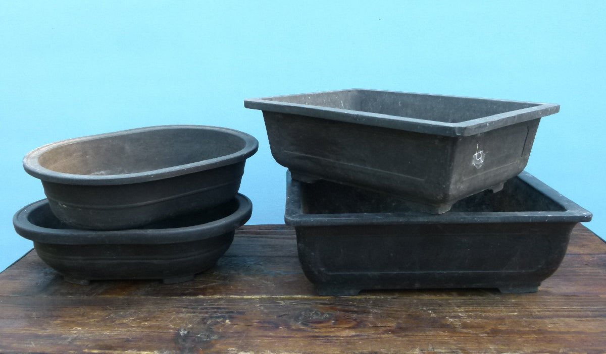 Previously Used Mica Plastic Bonsai Pots X 4 Used