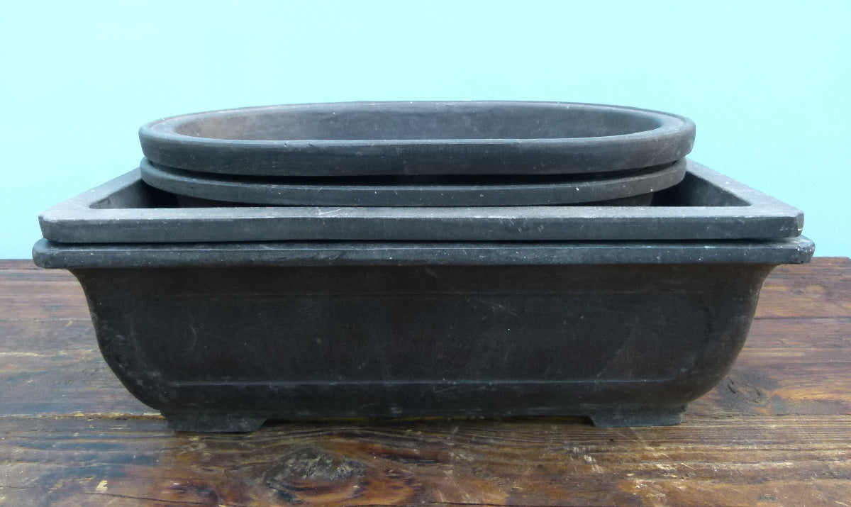 Previously Used Mica Plastic Bonsai Pots X 4 Used