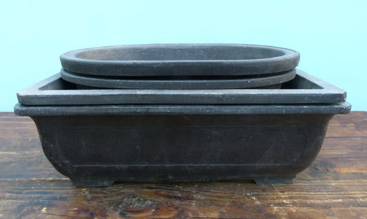 Previously Used Mica Plastic Bonsai Pots X 4 Used