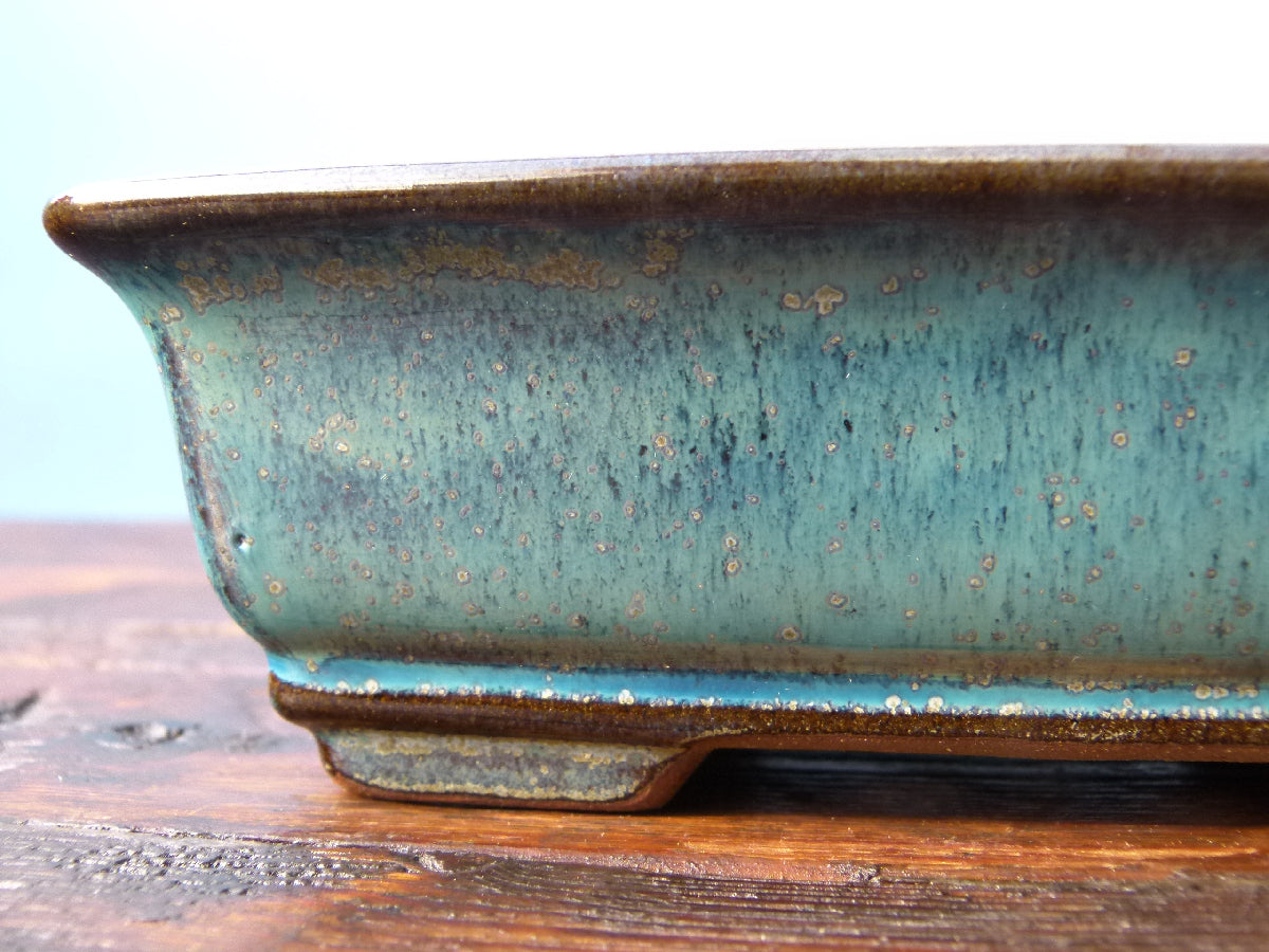 Rectangular Glazed Bonsai Pot 7" - Second