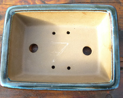 Rectangular Glazed Bonsai Pot 7" - Second
