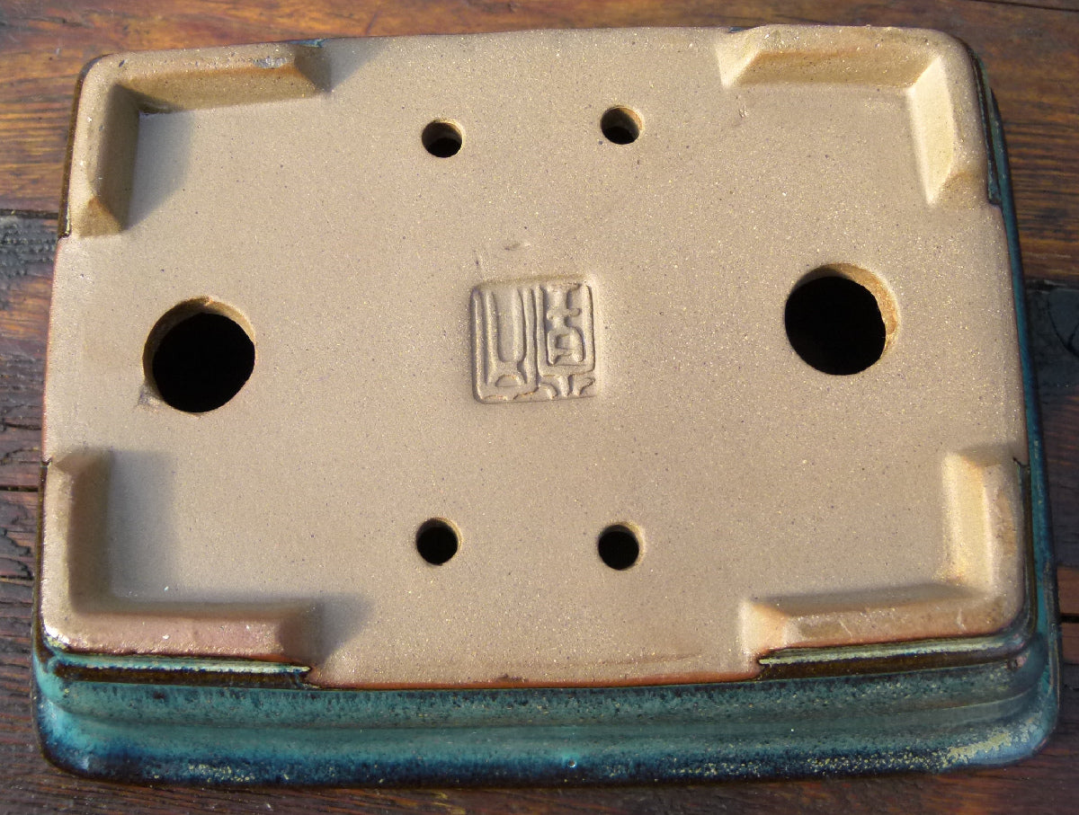 Rectangular Glazed Bonsai Pot 7" - Second