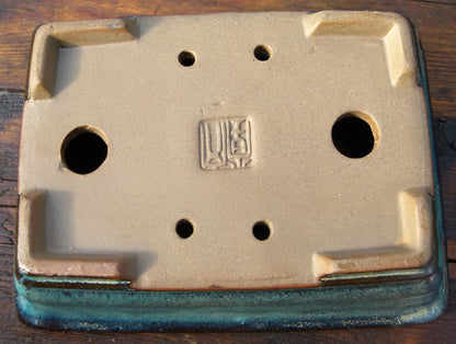 Rectangular Glazed Bonsai Pot 7" - Second