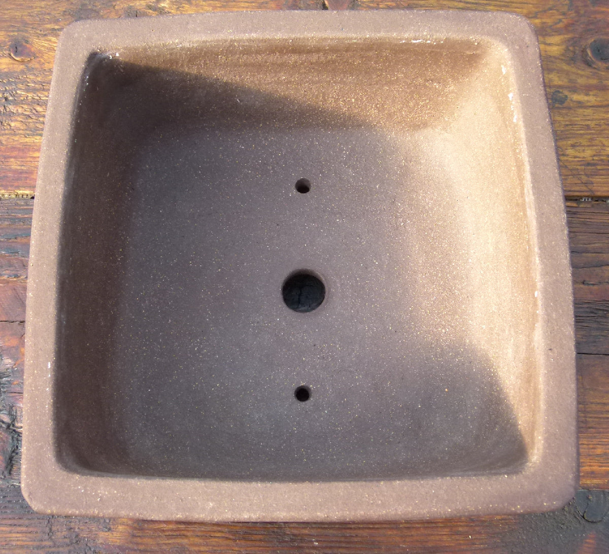 Square Unglazed Bonsai Pot - Used