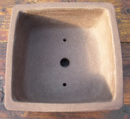 Square Unglazed Bonsai Pot - Used