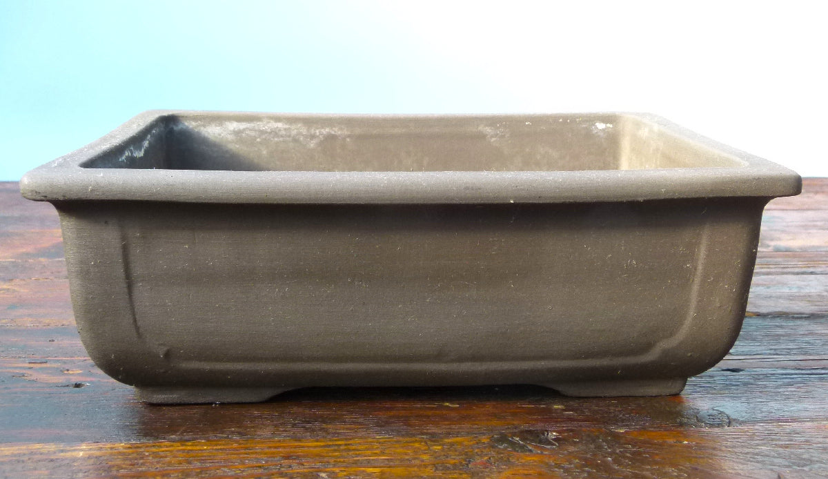 Rectangular Unglazed Bonsai Pot 10" - Used
