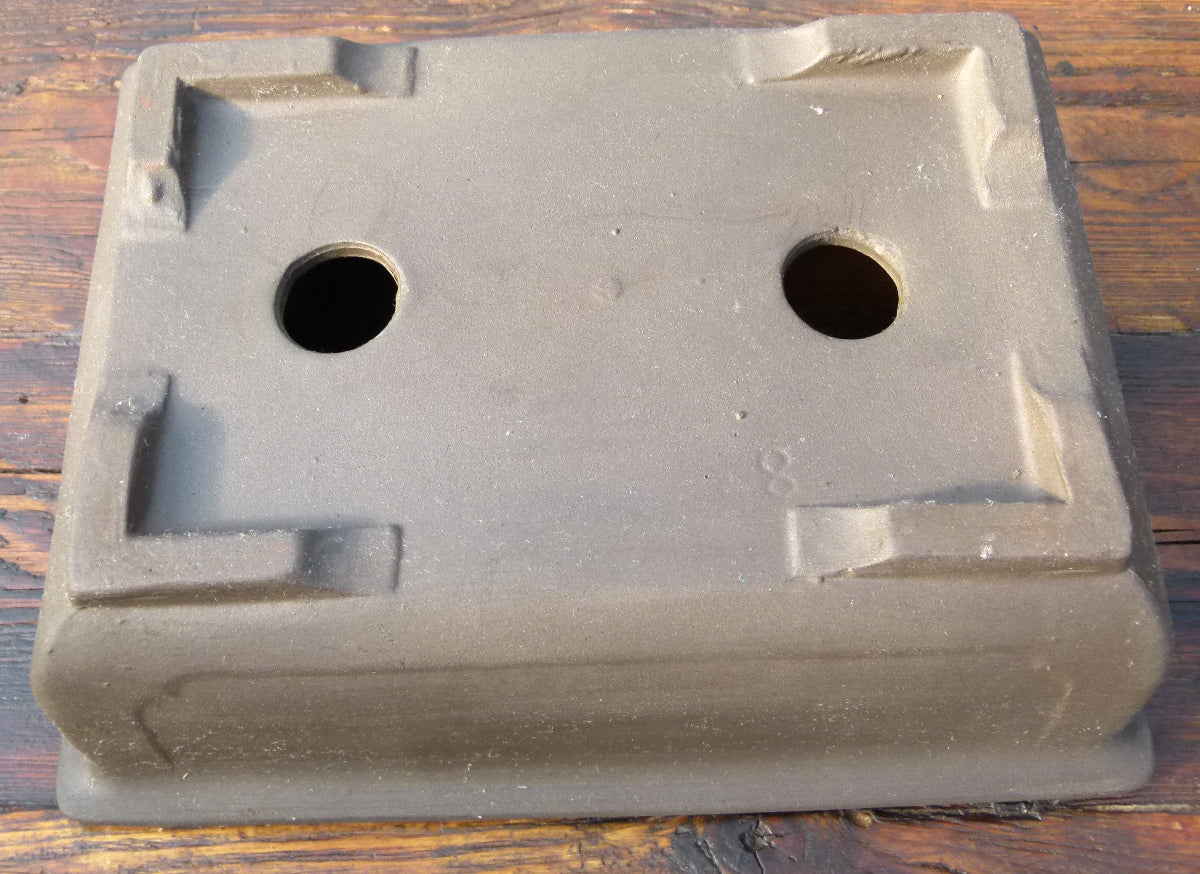 Rectangular Unglazed Bonsai Pot 10" - Used