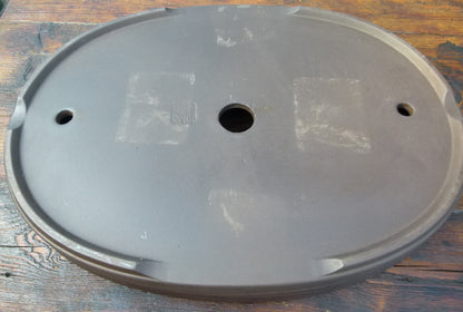 Japanese Oval Unglazed Bonsai Pot 18" - Used
