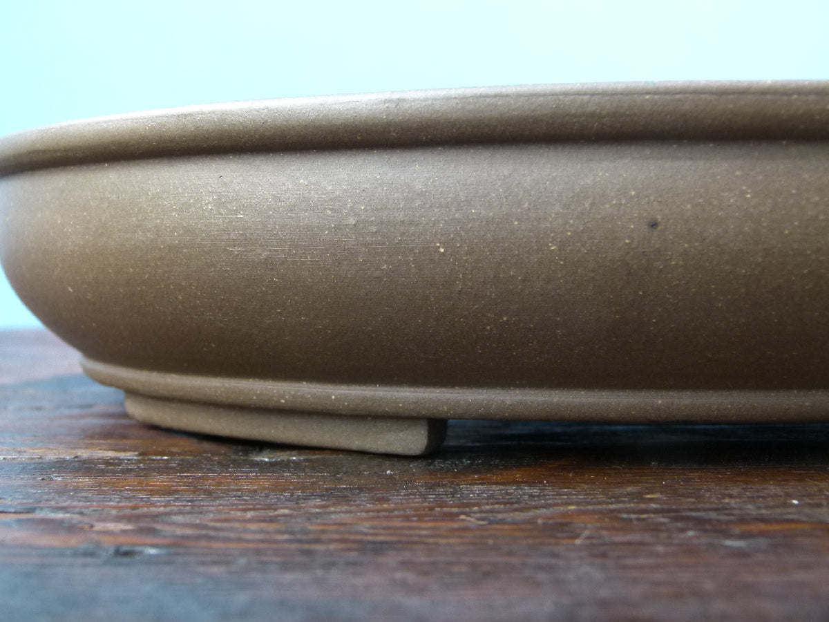 Oval Unglazed Bonsai Pot 14" - Used