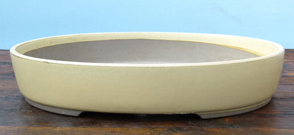 Japanese Oval Glazed Bonsai Pot 16" - Used