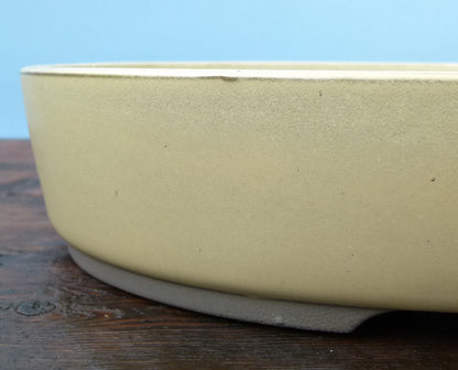 Japanese Oval Glazed Bonsai Pot 16" - Used