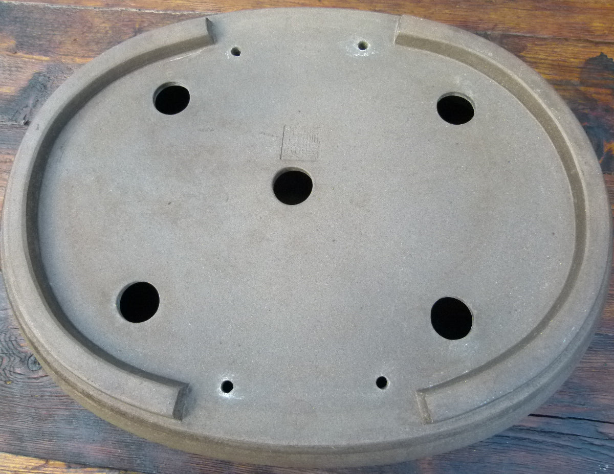 Oval Unglazed Bonsai Pot 16" - Used