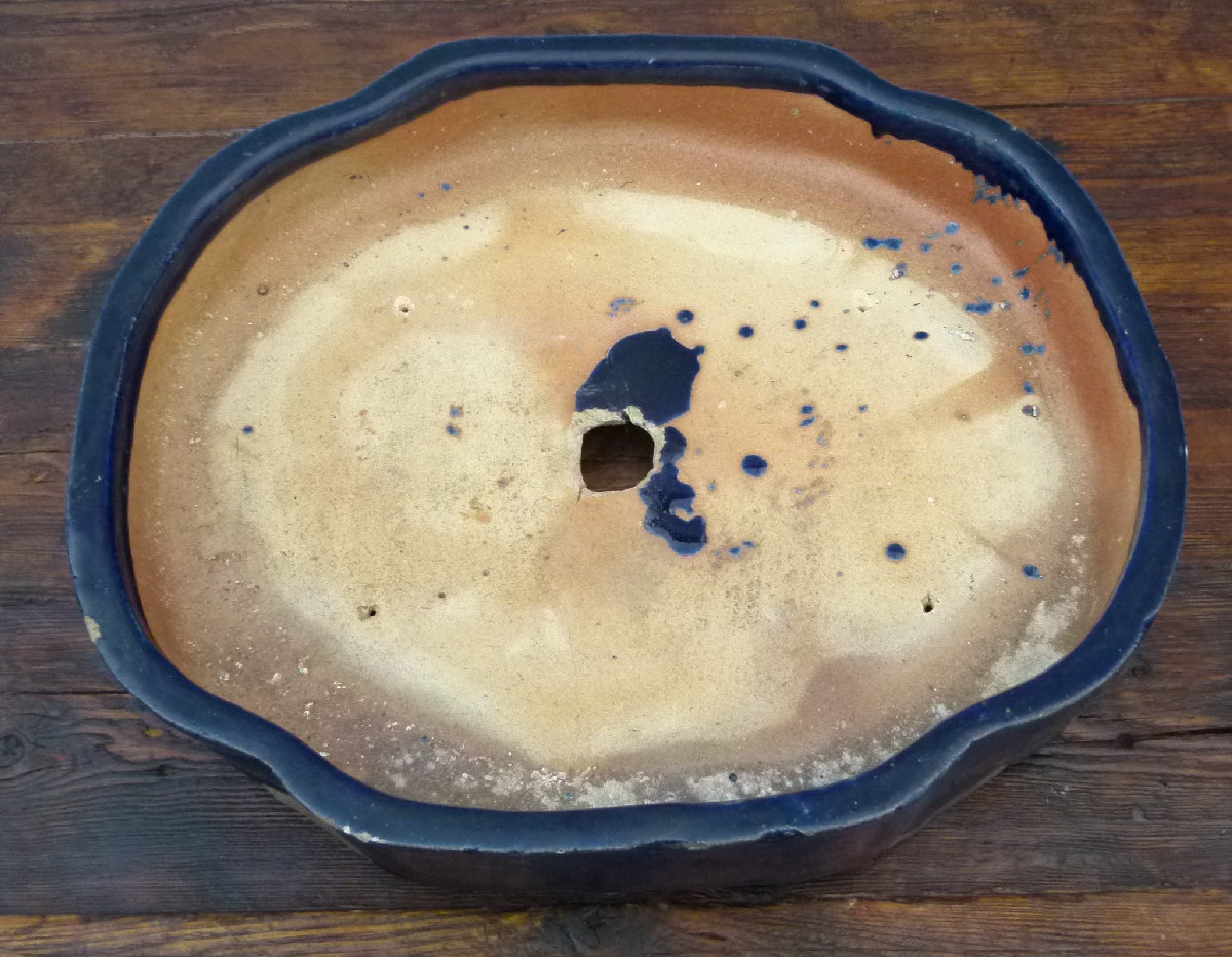 Rustic Glazed Old Chinese Bonsai Pot - USED