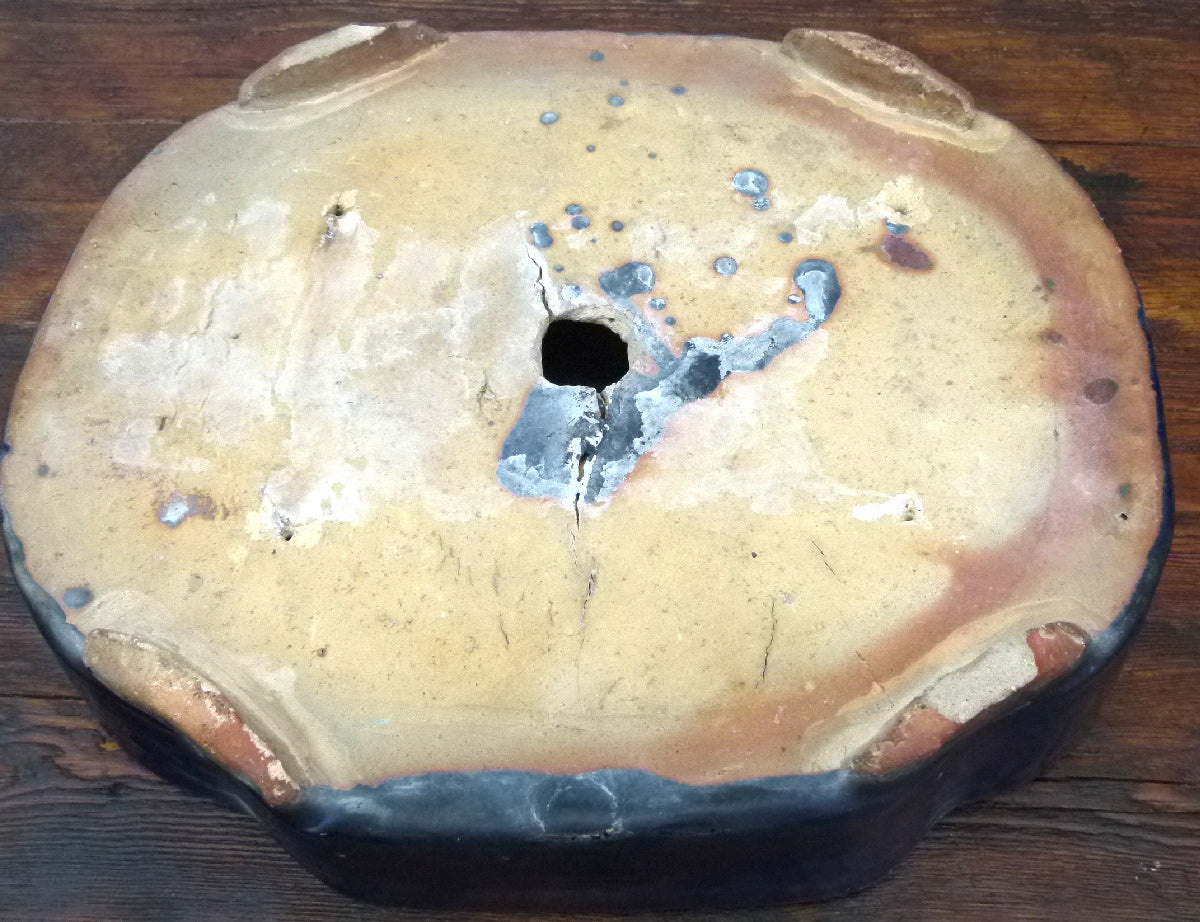 Rustic Glazed Old Chinese Bonsai Pot - USED