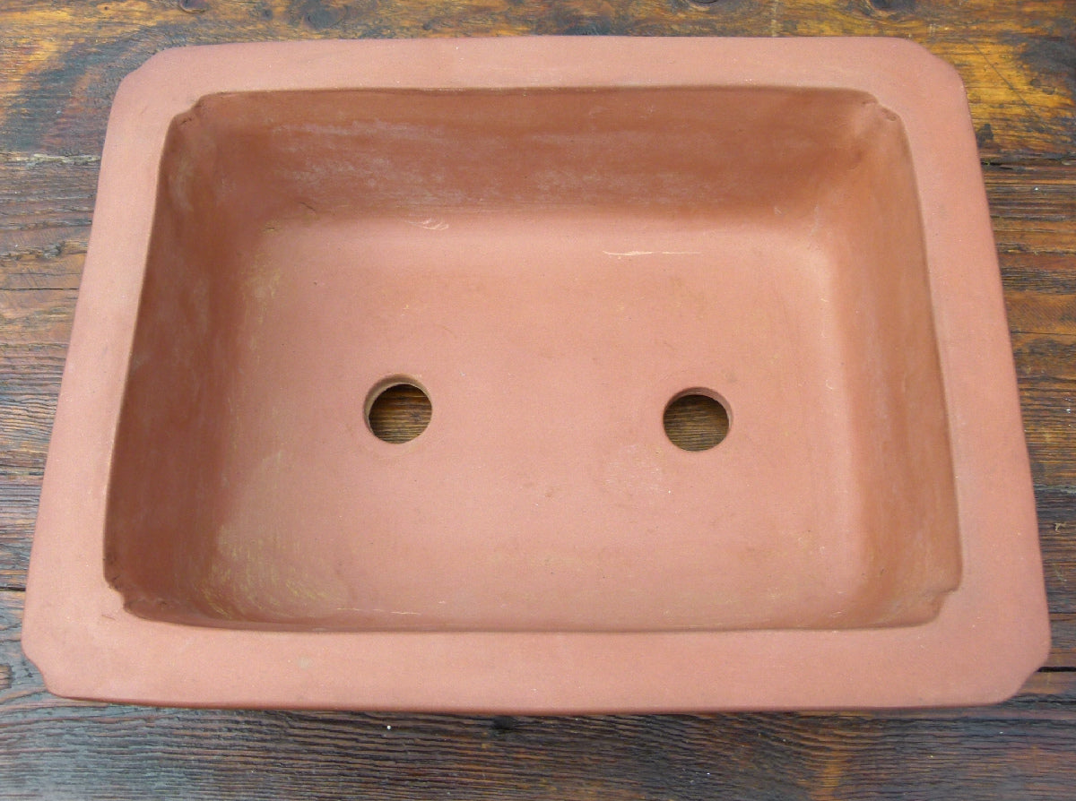 Rectangular Unglazed Bonsai Pot 10" - Used