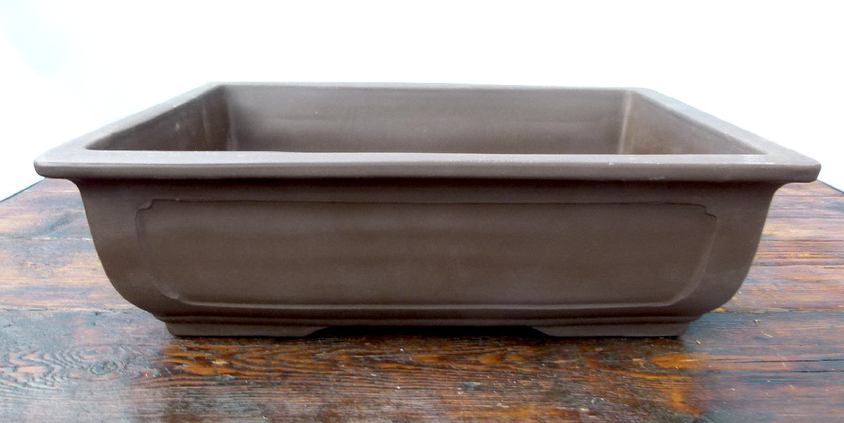 Rectangular Unglazed Bonsai Pot 15" - Used