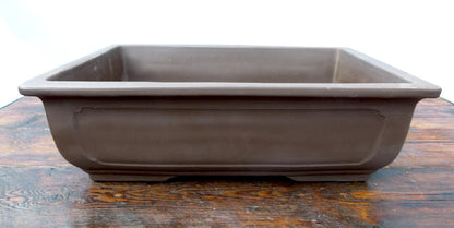 Rectangular Unglazed Bonsai Pot 15" - Used
