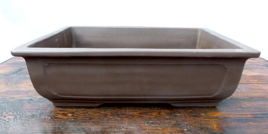 Rectangular Unglazed Bonsai Pot 15" - Used
