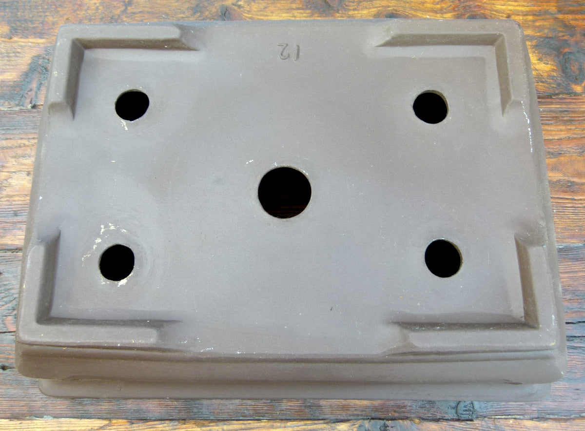 Rectangular Unglazed Bonsai Pot 15" - Used