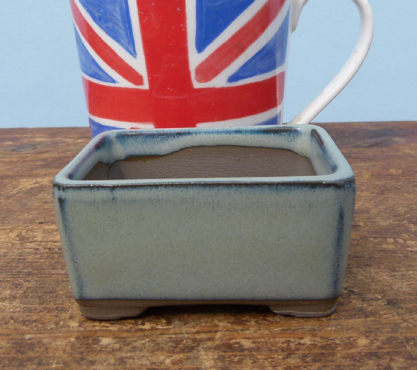 Japanese Glazed Small Bonsai Pots - Group of 3 Pots - CLEARANCE