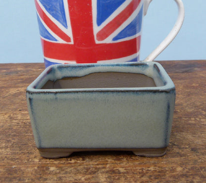 Japanese Glazed Small Bonsai Pots - Group of 3 Pots - CLEARANCE