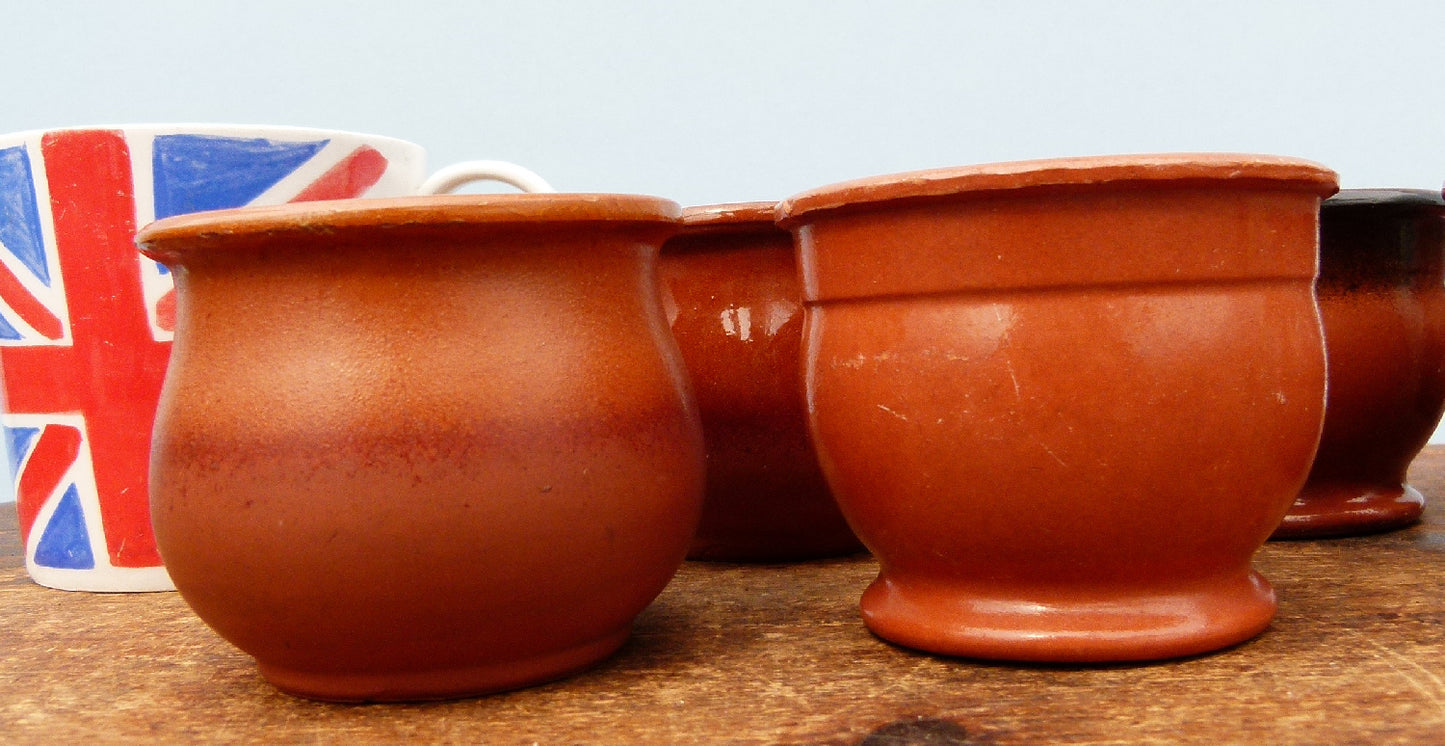 Glazed Terracotta Pots Clearance - 6 x Used Pots Set